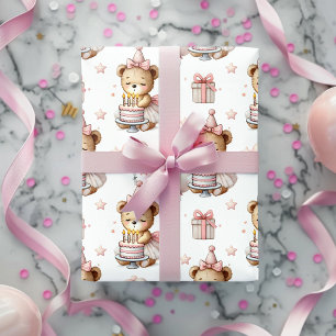 Papel de embrulho para festa de aniversário de urs