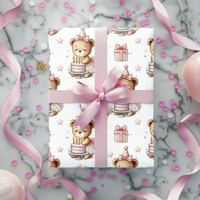 Papel de embrulho para festa de aniversário de urs (Criador carregado)