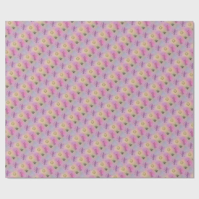 Papel de embrulho para festa de cachorro ou filhot (Aberto)