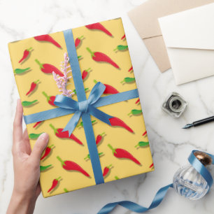 Papel de embrulho para festas de pimenta quente me