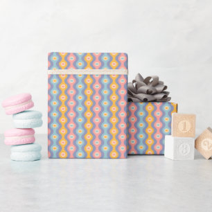 Papel de embrulho para o Natal em estilo retrô.
