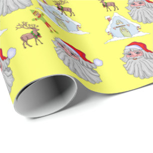Papel de embrulho para o Papai Noel Elf