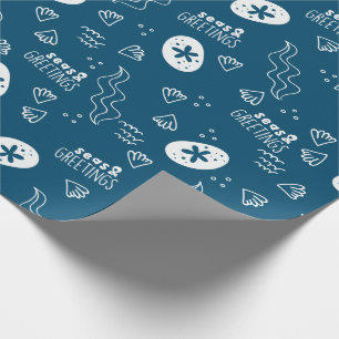 Papel de embrulho para os mares e saudações