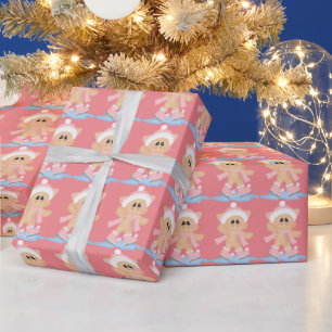 Papel de embrulho para patinagem de porco de Natal