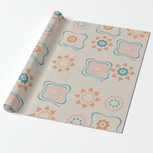 Papel de embrulho para presente com padrão abstrat