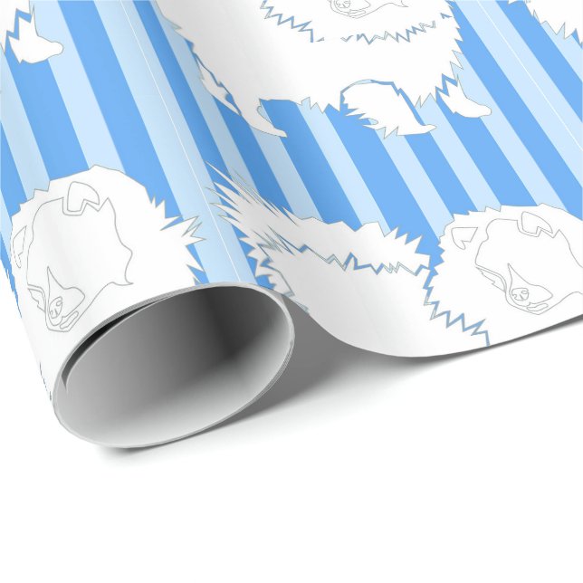 Papel de embrulho para presente da Pomerânia (Ponta do rolo)