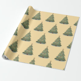 papel de embrulho para presente de árvore de Natal