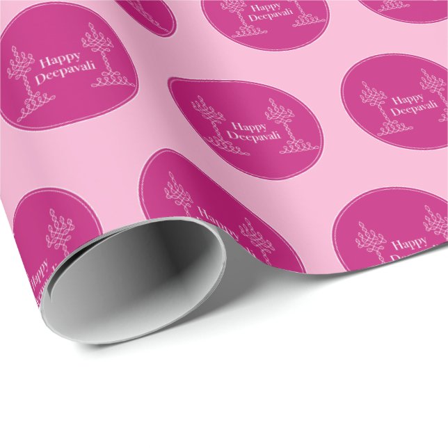 Papel de embrulho para presente Deepavali (Ponta do rolo)