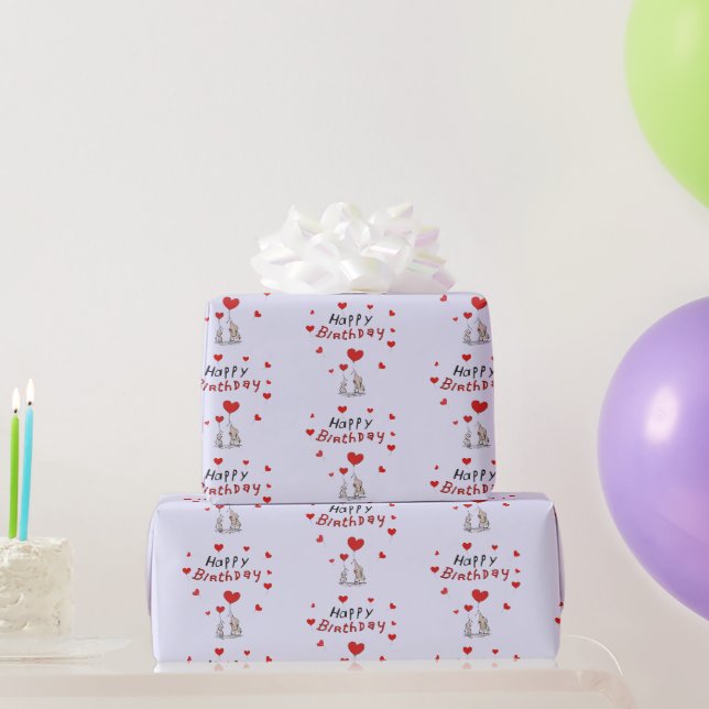 Papel de embrulho para presente na Lavanda (Presentes para festas)