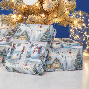 Papel de embrulho para presentes nas crianças de N