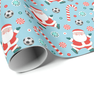 Papel de embrulho para presentes no Natal do Futeb