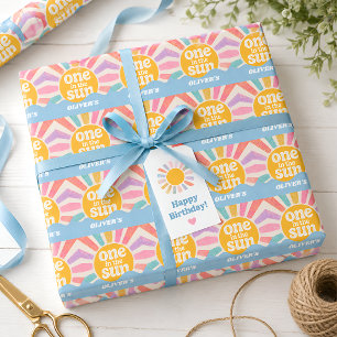 Papel de embrulho para primeiro aniversário Tema V