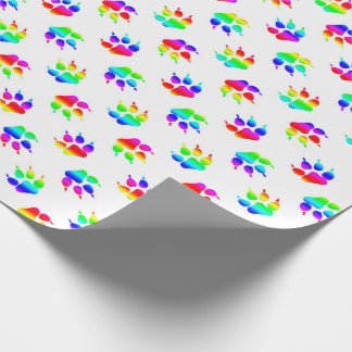 Papel de embrulho Pata de Lobo Arco-íris