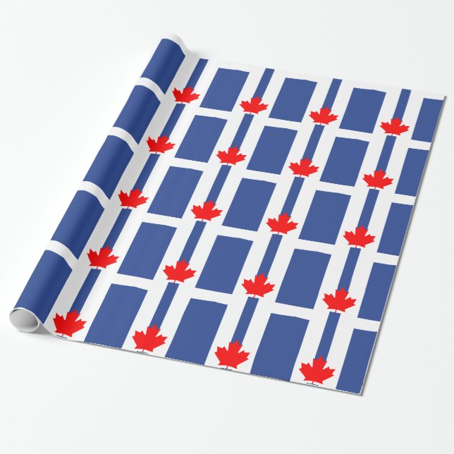 Papel de embrulho patriótico com a bandeira de Tor (Desenrolado)
