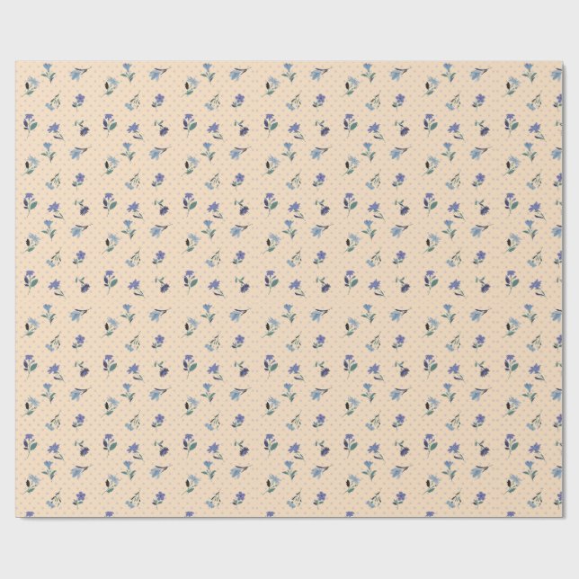 Papel de embrulho Peachify Pastel Blooms (Aberto)