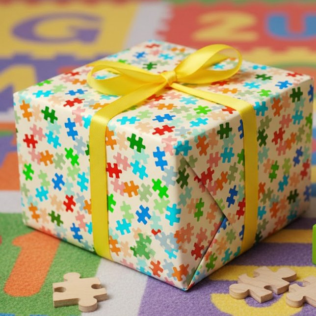 Papel de embrulho Peças de Puzzle (Criador carregado)