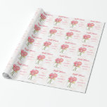 Papel de embrulho personalizado do chá de panela<br><div class="desc">A noiva a ser será excitada para receber seu presente do chá envolvido neste papel de envolvimento personalizado do chá de casamento do frasco de pedreiro. Os frascos de pedreiro são tão popular especialmente para casamentos temáticos do vintage ou do país, mas os amantes da flor ou o romantics verdadeiro...</div>