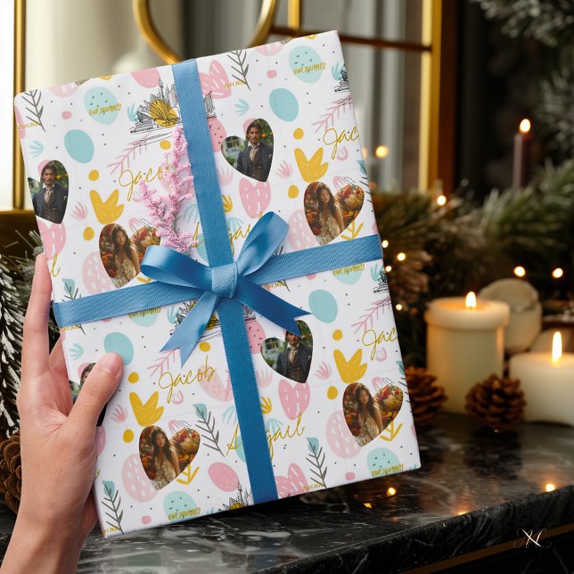 Papel de embrulho personalizado para celebração da (Criador carregado)
