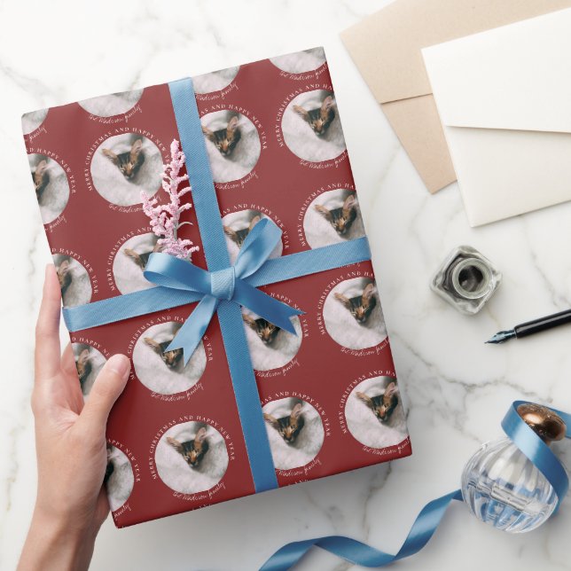 Papel de embrulho personalizado para datas festiva (Presentear)
