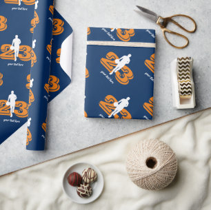 Papel de embrulho personalizado para jogador de ba