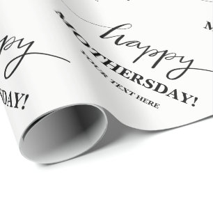 Papel de embrulho personalizado para o Dia das Mãe