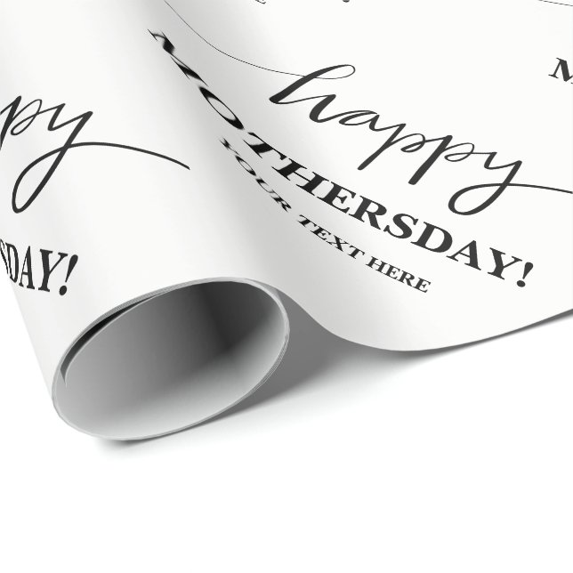 Papel de embrulho personalizado para o Dia das Mãe (Ponta do rolo)