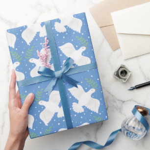 Papel de embrulho Pombo da Paz Hanukkah