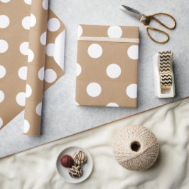 Papel de embrulho Pontos de Neve Natal Simples