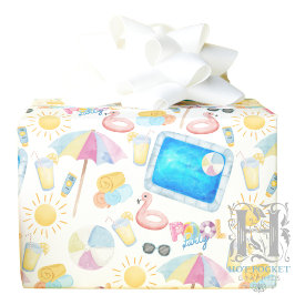 Papel de embrulho Pool Party