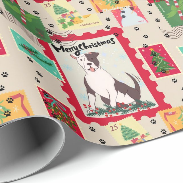 Papel de embrulho presente cachorro Boxer (Criador carregado)