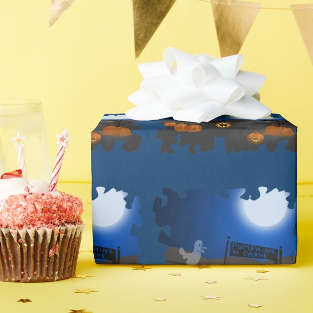 Papel de embrulho - Presente Fantasmagórico (Festa de aniversário)