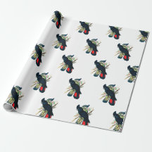 Papel de embrulho preto do Cockatoo