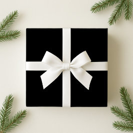 Papel de embrulho preto sólido