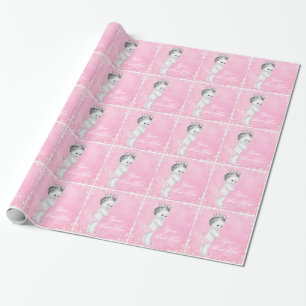 Papel de embrulho Princesa Rosa