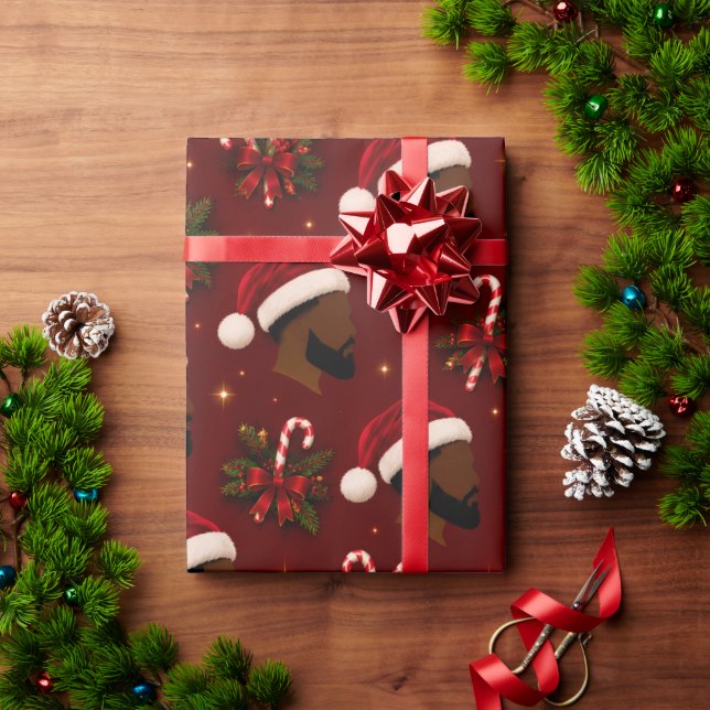Papel de Embrulho Rei do Feriado (Presente de Natal)