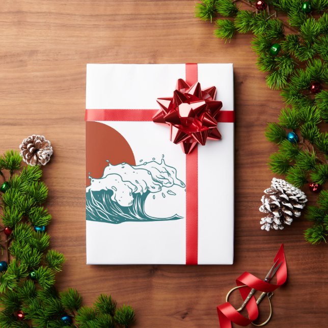 Papel de embrulho retrô (Presente de Natal)