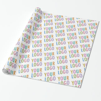 Papel de embrulho rolo personalizado logotipo da e