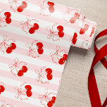Papel de embrulho rosa cereja Coquette<br><div class="desc">Papel de embrulho rosa cereja Coquette</div>