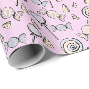 Papel de Embrulho Rosa Doce Pequeno