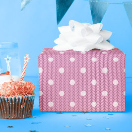 Papel de embrulho rosa Dotty Delight