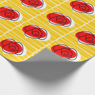 Papel de embrulho Rosa Espanhola