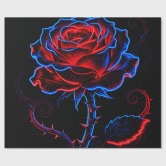 Papel de Embrulho Rosa Neon