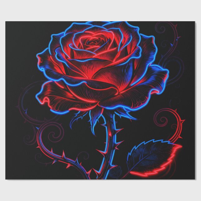 Papel de Embrulho Rosa Neon (Aberto)