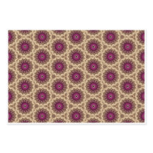 Papel de embrulho Roxo e Dourado.