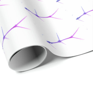Papel de Embrulho Roxo Rosa Árvore da Febre Espinh