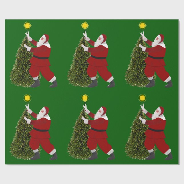 Papel de embrulho Santa Star's The Tree (Aberto)