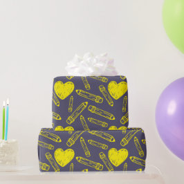 Papel de embrulho sem costura: Presente na escola