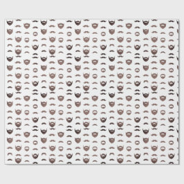 Papel de embrulho silhueta de barba Cabelo facial 