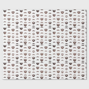 Papel de embrulho silhueta de barba Cabelo facial