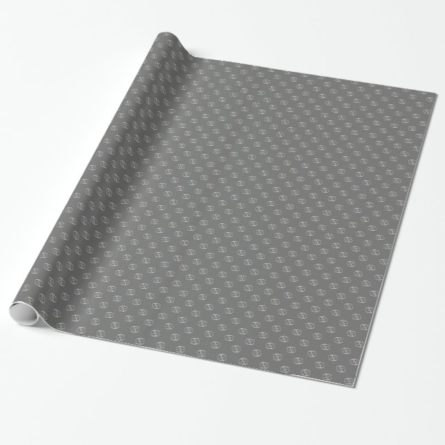 Papel de embrulho Símbolo de Câncer Moonstone (Desenrolado)